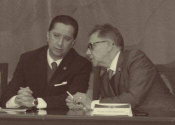 Jorge Olvera García y Alfredo Barrera Baca. Foto: Augusto López Velasco