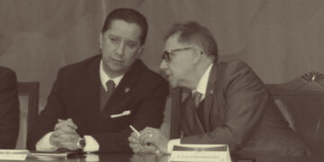 Jorge Olvera García y Alfredo Barrera Baca. Foto: Augusto López Velasco