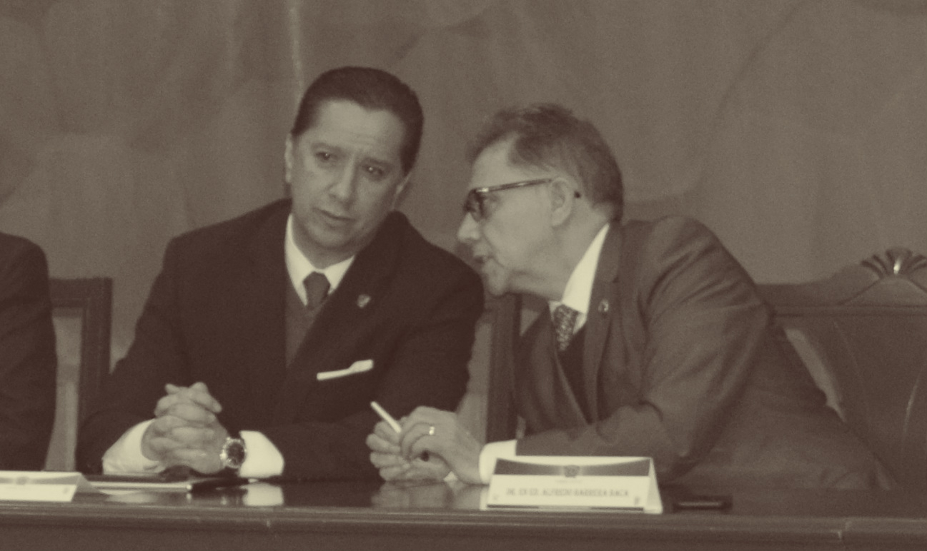 Jorge Olvera García y Alfredo Barrera Baca. Foto: Augusto López Velasco