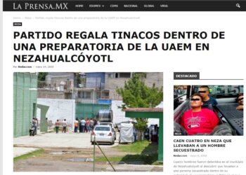 PRI REGALA TINACOS EN LA UAEM: La Prensa MX