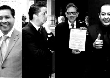 Javier González Martínez, Jorge Olvera García, Alfredo Barrera Baca e Ignacio Gutiérrez Padilla