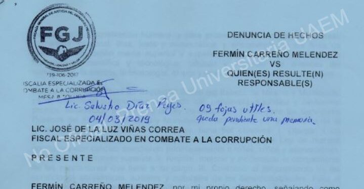 Desde hace 3 meses hay denuncia por la deuda de la UAEM al Issemym