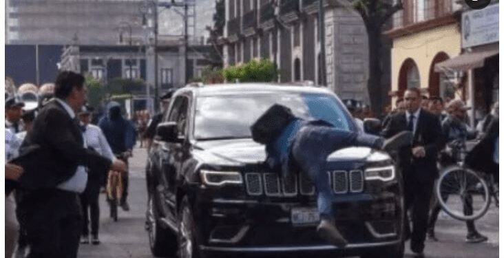 Desmienten atropellamiento de manifestante contra el tarifazo