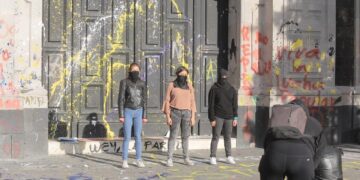 Comunicado de morena por disturbios de encapuchados en la Cámara de Diputados