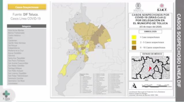 Conoce las colonias de Toluca que han registrado casos de Covid 19