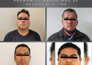 Detienen a cuatro sujetos por robo con violencia a un inmueble de zona Esmeralda, en Atizapán