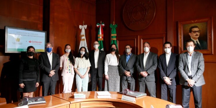 Colaboración entre UAEM y Grupo Santander de México fortalecerá infraestructura educativa universitaria