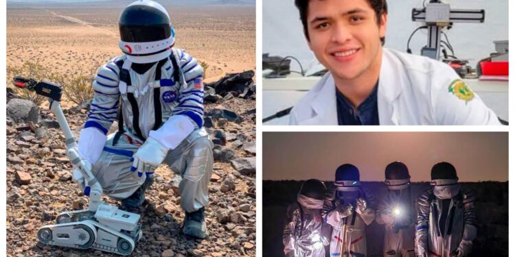 Acatzin Benítez, estudiante UAEM, probó protocolos de adaptación y salud en misión análoga a Marte