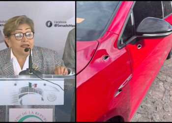 Balean vehículo de senadora Martha Guerrero y sale ilesa