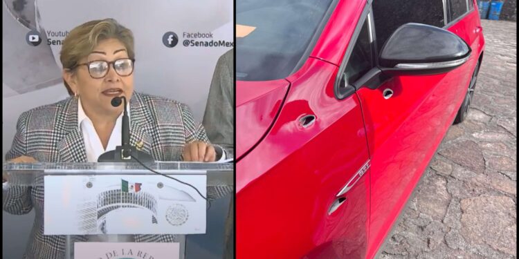 Balean vehículo de senadora Martha Guerrero y sale ilesa