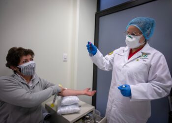 La mayor parte de las transfusiones sanguíneas se realizan en instituciones públicas