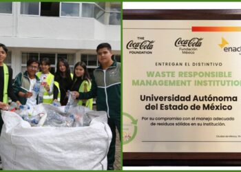 Coca-Cola México y el Grupo Enactus México otorgaron el distintivo “Waste Responsible Management Institution”.