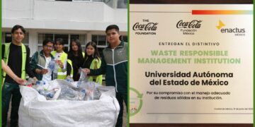 Coca-Cola México y el Grupo Enactus México otorgaron el distintivo “Waste Responsible Management Institution”.