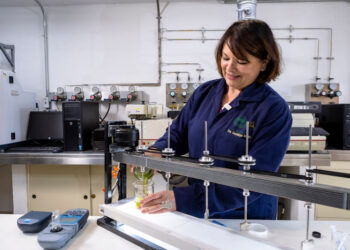 María Guadalupe Fonseca Montes de Oca, investigadora de la UAEMéx, analiza la calidad del agua mediante técnicas a microescala