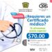 Durante el mes de febrero, la Clínica Multidisciplinaria de la Salud de la UAEMéx, ofrece certificados médicos con un costo de 70 pesos.