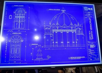 Se llevó a cabo el Levantamiento Arquitectónico del Templo de la Santa Veracruz, realizado por estudiantes y docentes de la Facultad de Arquitectura y Diseño de la UAEMéx.