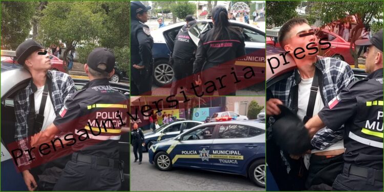 Detienen a presunto delincuente al interior de Ciudad Universitaria de la UAEMéx