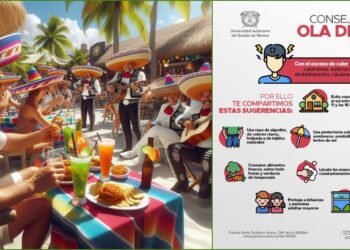 Al exponerse directamente al sol y registrar cuadros de deshidratación graves puede existir el riesgo de afectaciones como el llamado golpe de calor, confusión o desmayo y lesiones en la piel.