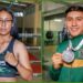 Yair Rodríguez Castañeda y Cristina Karen Garatachia Uribe, ganaron medalla de plata en kickboxing en la Universiada de Aguascalientes 2024.