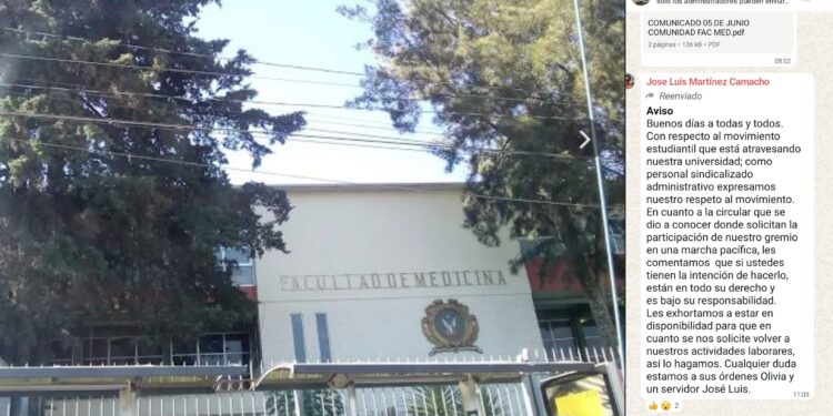 Convocan a marcha pacífica el 6 de junio en la Facmed