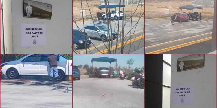 Reportan que no hay agua para sanitarios pero sí para lavar coches en UAP Chimalhuacán