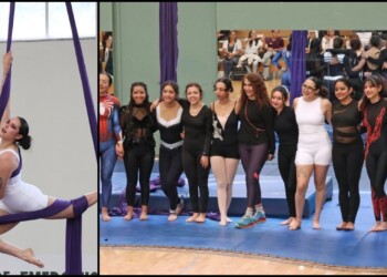 La danza aérea gana espacio en la UAEMéx como una alternativa de ejercicio que combina fuerza, flexibilidad, coordinación y movimientos acrobáticos.