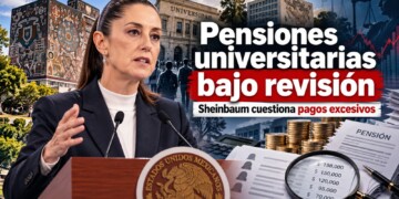 Claudia Sheinbaum anunció una revisión por jubilaciones excesivas y pagos duplicados, pero no identificó públicamente a las instituciones ni a los beneficiarios.