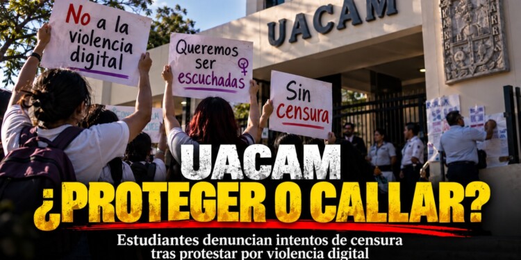 UACAM niega represión contra estudiantes que denunciaron violencia digital con IA. Protestas, retiro de carteles y posibles sanciones generan controversia.