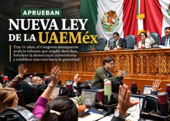 Congreso aprueba nueva Ley de la UAEMéx tras 34 años. Conoce los cambios en elecciones, voto ponderado, gratuidad y derechos universitarios.